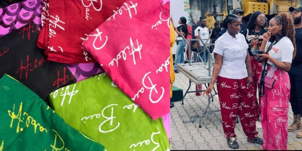 Fabrics at Hilda Baci Jollof event
