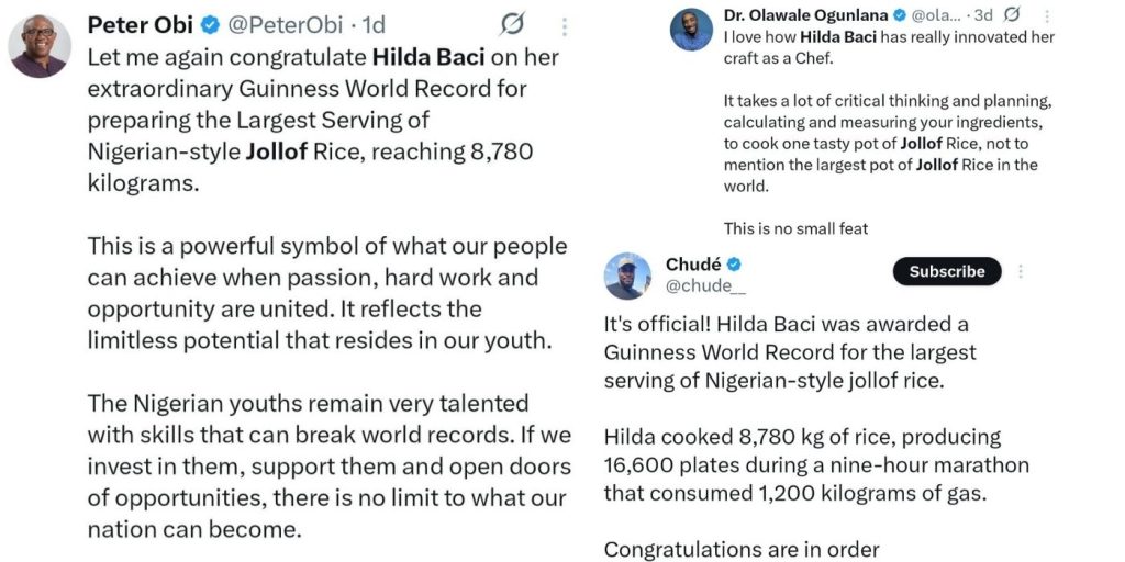 Hilda Baci Jollof Event